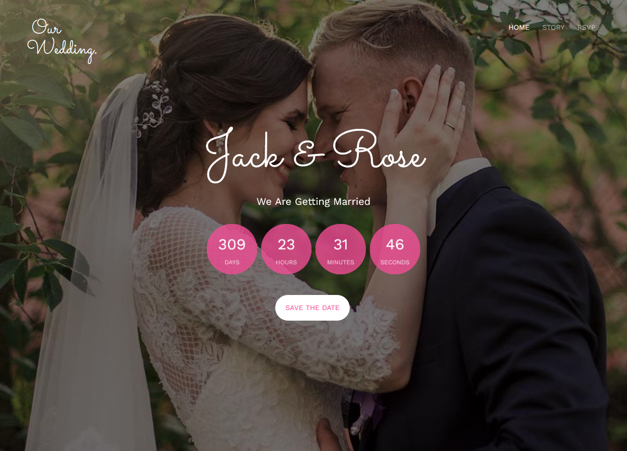 Template 3 - Wedding App